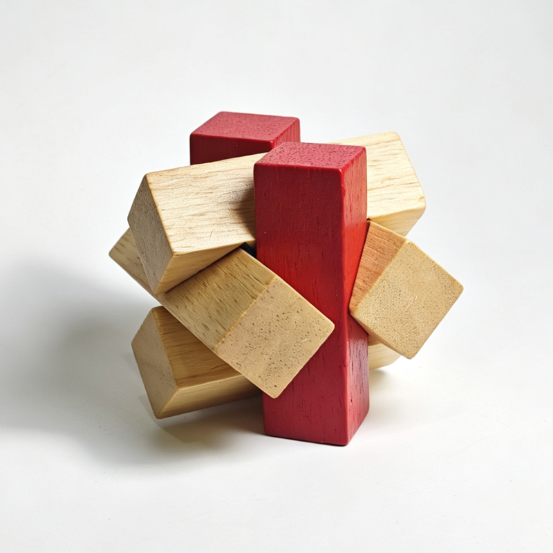 Wooden Puzzle Kids - Yetişkinler ve Çocuklar için Düğüm Bulmacaları