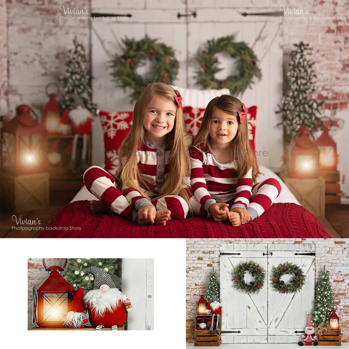 Banner Kids Toys - Noel Beyaz Ahşap Kapı Arka Plan