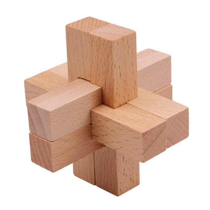 Wooden Puzzle Kids - Yetişkinler Çocuklar için Ahşap Luban Bulmaca
