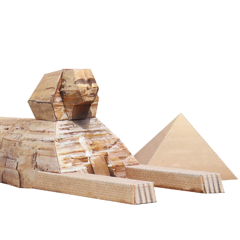 Kids Toys Egypt - Mısır sfenks piramit katlanır Mini 3D