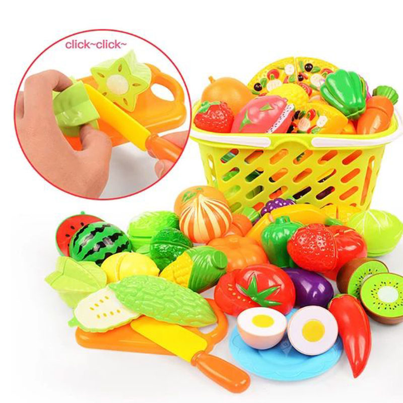 Kids Toys Kitchen Set - Çocuk Oyuncakları Meyve ve Sebze Kesme