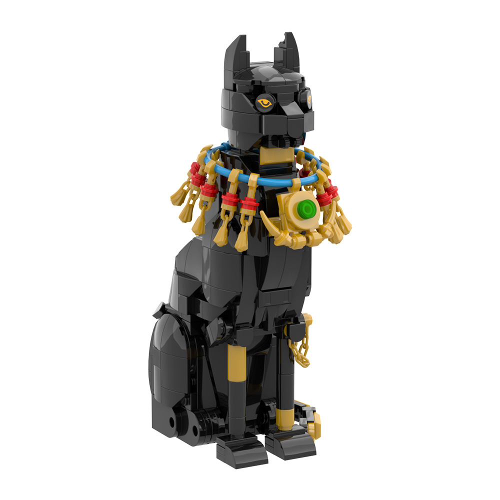 Kids Toys Egypt - MOC Mısır Kedisi Yapı Taşları Modeli