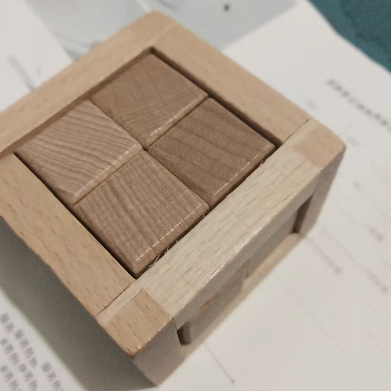 Wooden Puzzle Kids - Eğitici Çözülebilir Bulmacalar Birbirine Geçen Bulmaca