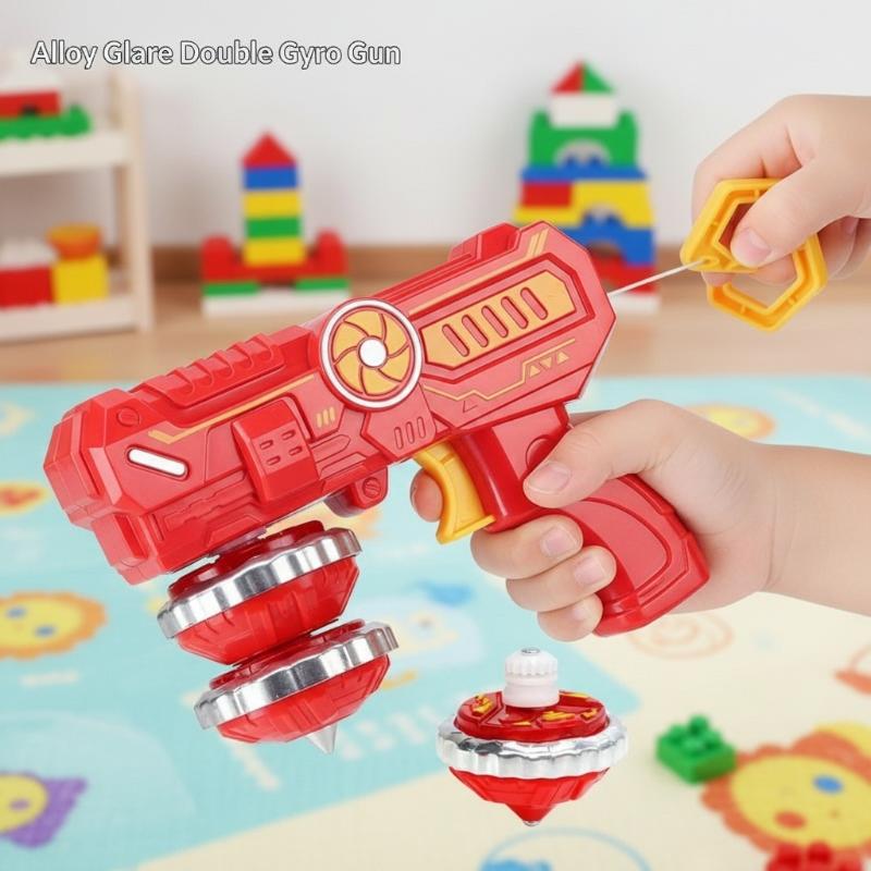 Spin Top Gyro Toy - Alaşımlı LED Işıklı Dönen Oyuncak -
