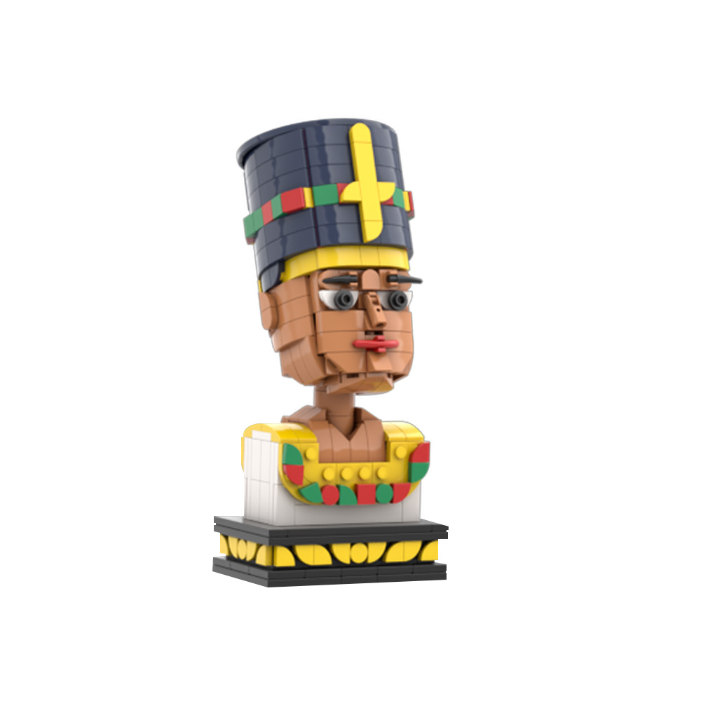 Kids Toys Egypt - MOC Nefertiti Mısır kraliçesi Yapı Taşları