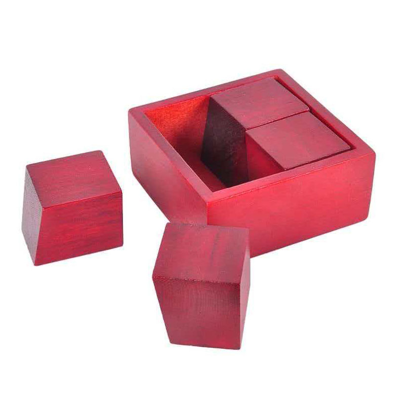 Wooden Puzzle Kids - İmkansız Ahşap Zeka Bulmacası Kutusu Akıllıca