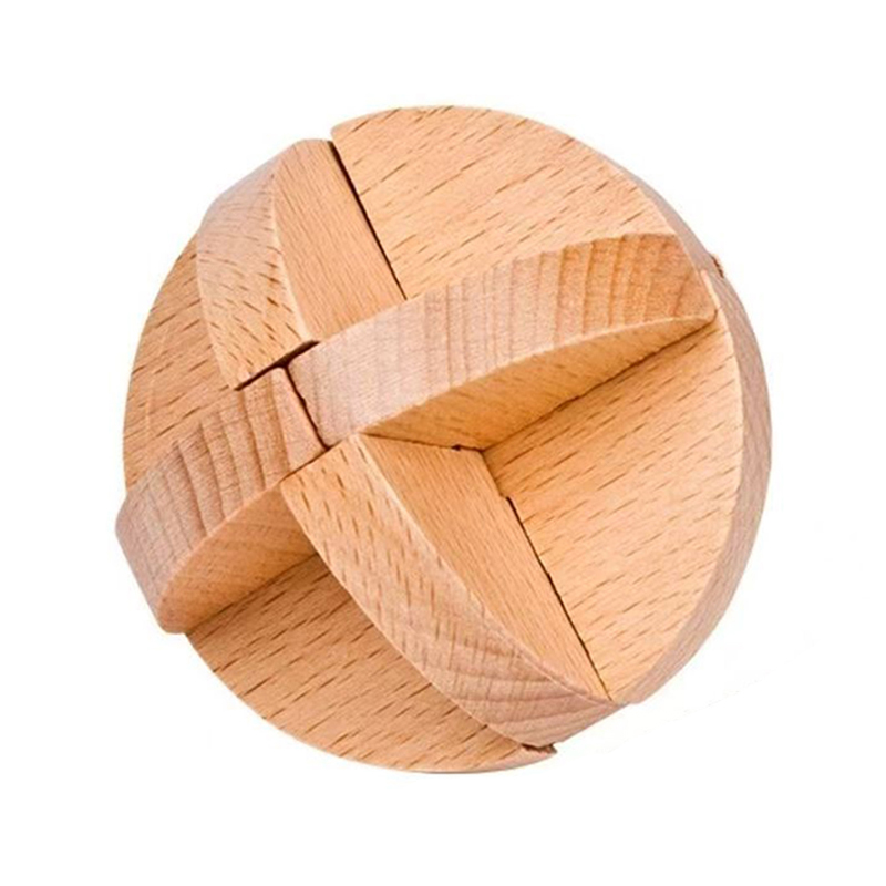 Wooden Puzzle Kids - Klasik Lu Ban topu Ahşap Zeka