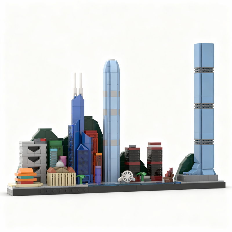 Kids Toys Hong Kong - 667 adet MOC Hong Kong Skyline