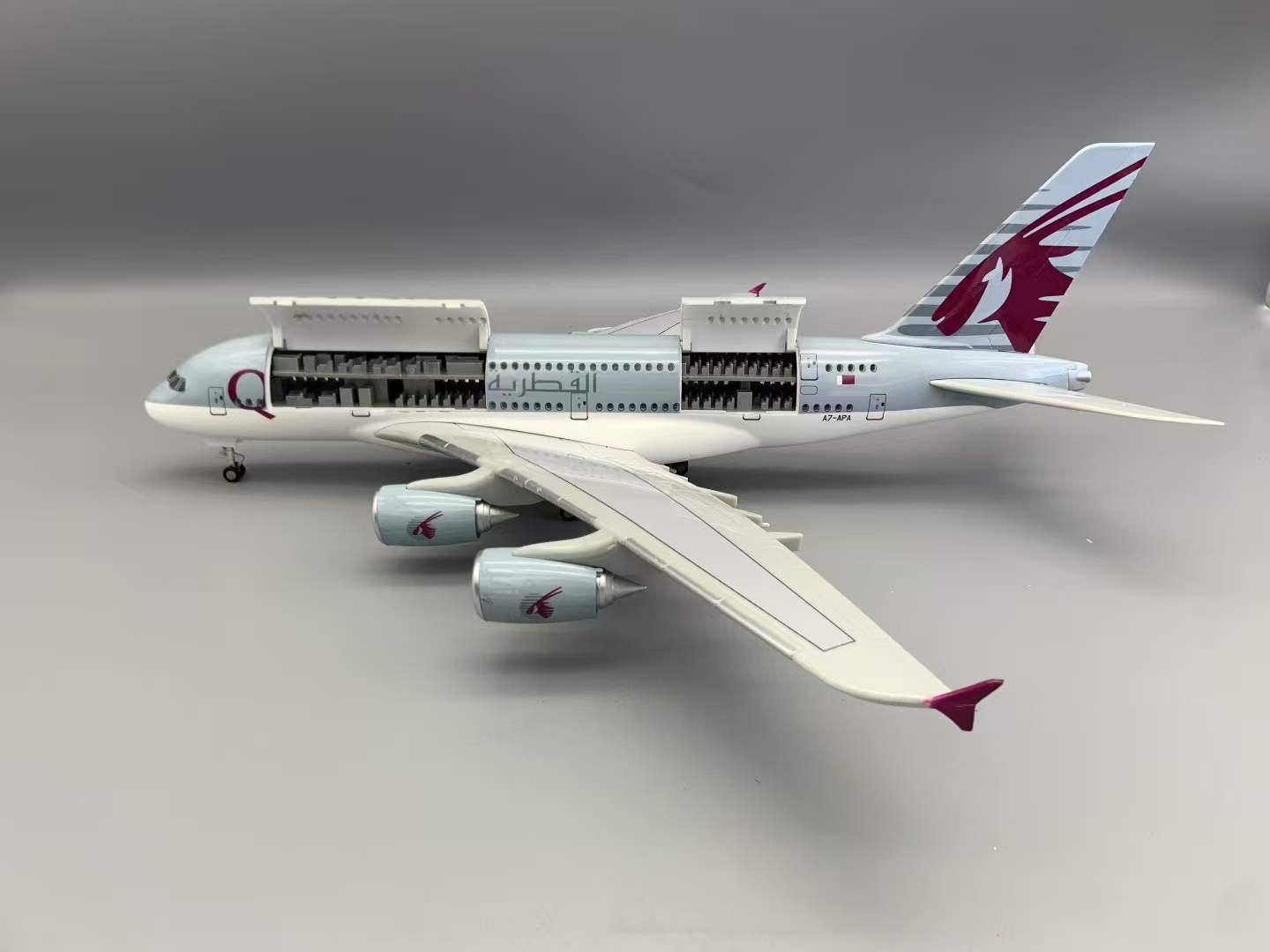 Kids Toys Qatar - YENİ A380 Qatar Airways Model Uçak