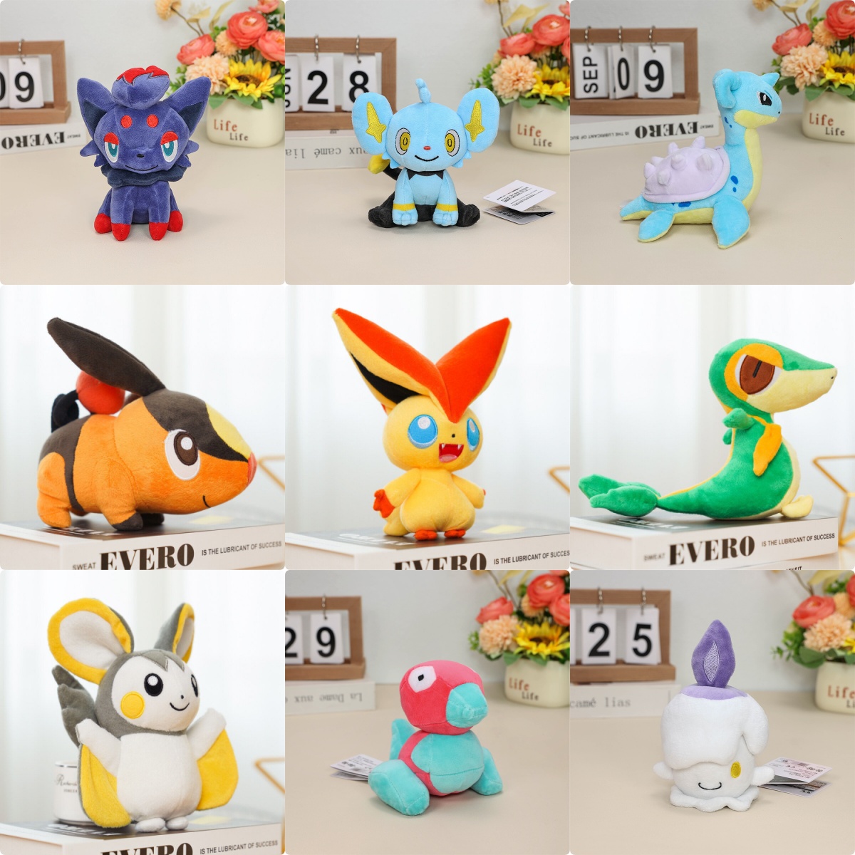 Kids Toys Doll - Pokemon Peluş Bebekler Zorua Shinx Lapras