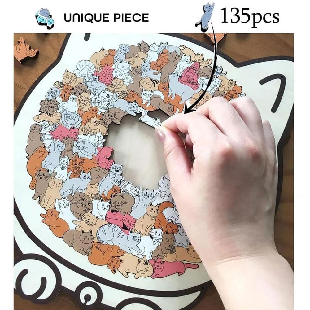Wooden Puzzle Kids - Yetişkinler ve çocuklar için 135 parçalı