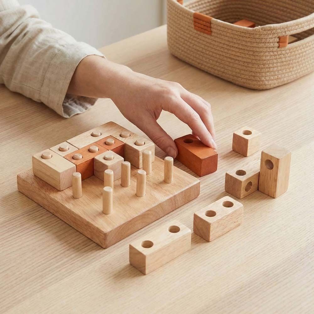 Wooden Puzzle Kids - Yaratıcı IQ Geometrik Bulmaca Oyunu 3D