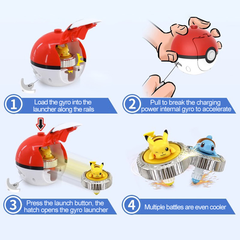 Pokemon iplik top oyuncak aksi - Spin Top Gyro Toy incelemesi ve fiyatı