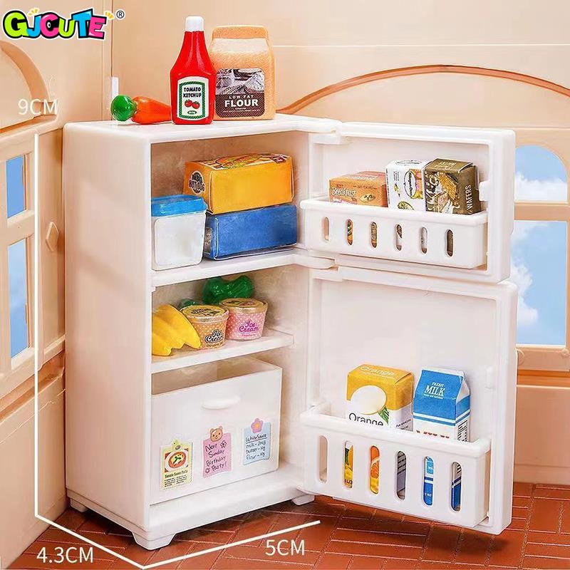 1/12 Mini Dollhouse beyaz buzd - Kids Toys Kitchen Set incelemesi ve fiyatı