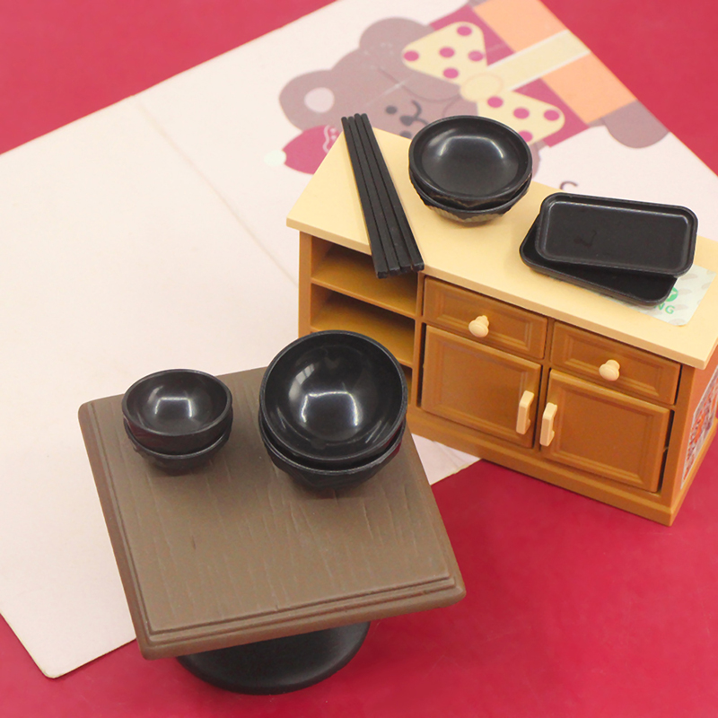 1 takım 1:6 1:12 Dollhouse min - Kids Toys Kitchen Set incelemesi ve fiyatı