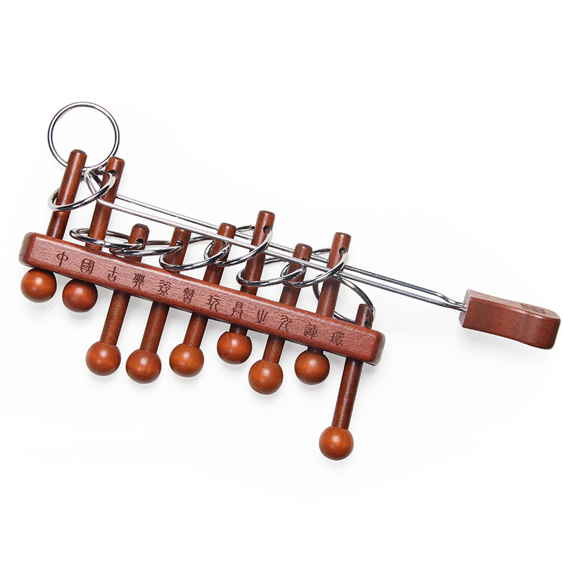 Klasik Çin Dokuz Bağlantılı Ha - Wooden Puzzle Kids incelemesi ve fiyatı