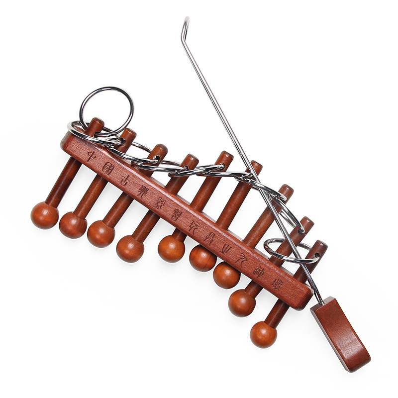 Klasik Çin Dokuz Bağlantılı Ha - Wooden Puzzle Kids incelemesi ve fiyatı