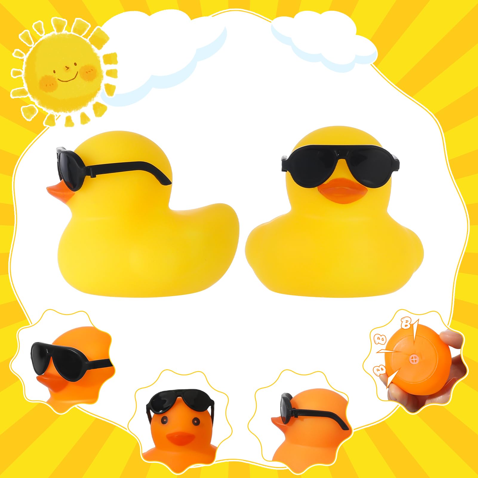 6/12/24/48 adet siyah lastik ö - Rubber Duck Bath incelemesi ve fiyatı