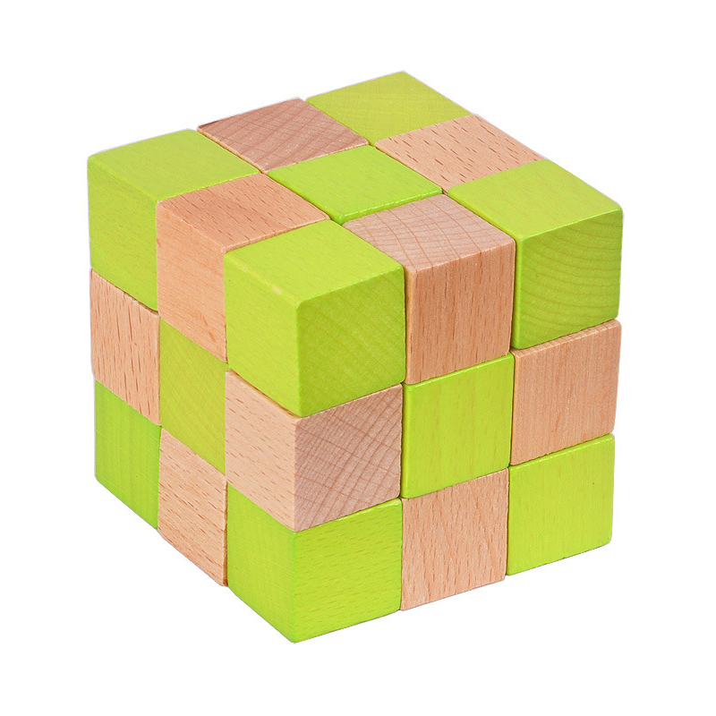 Ahşap Yılan Küp Bulmaca IQ Man - Wooden Puzzle Kids incelemesi ve fiyatı