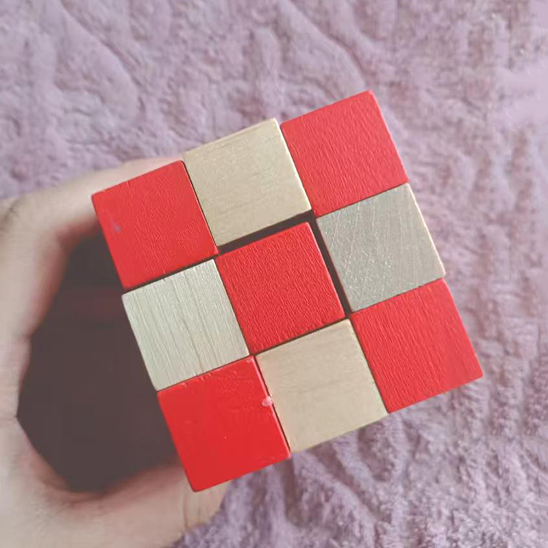 Ahşap Yılan Küp Bulmaca IQ Man - Wooden Puzzle Kids incelemesi ve fiyatı