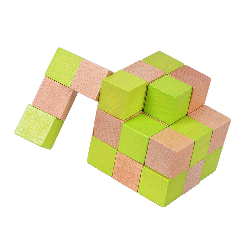 Ahşap Yılan Küp Bulmaca IQ Man - Wooden Puzzle Kids incelemesi ve fiyatı