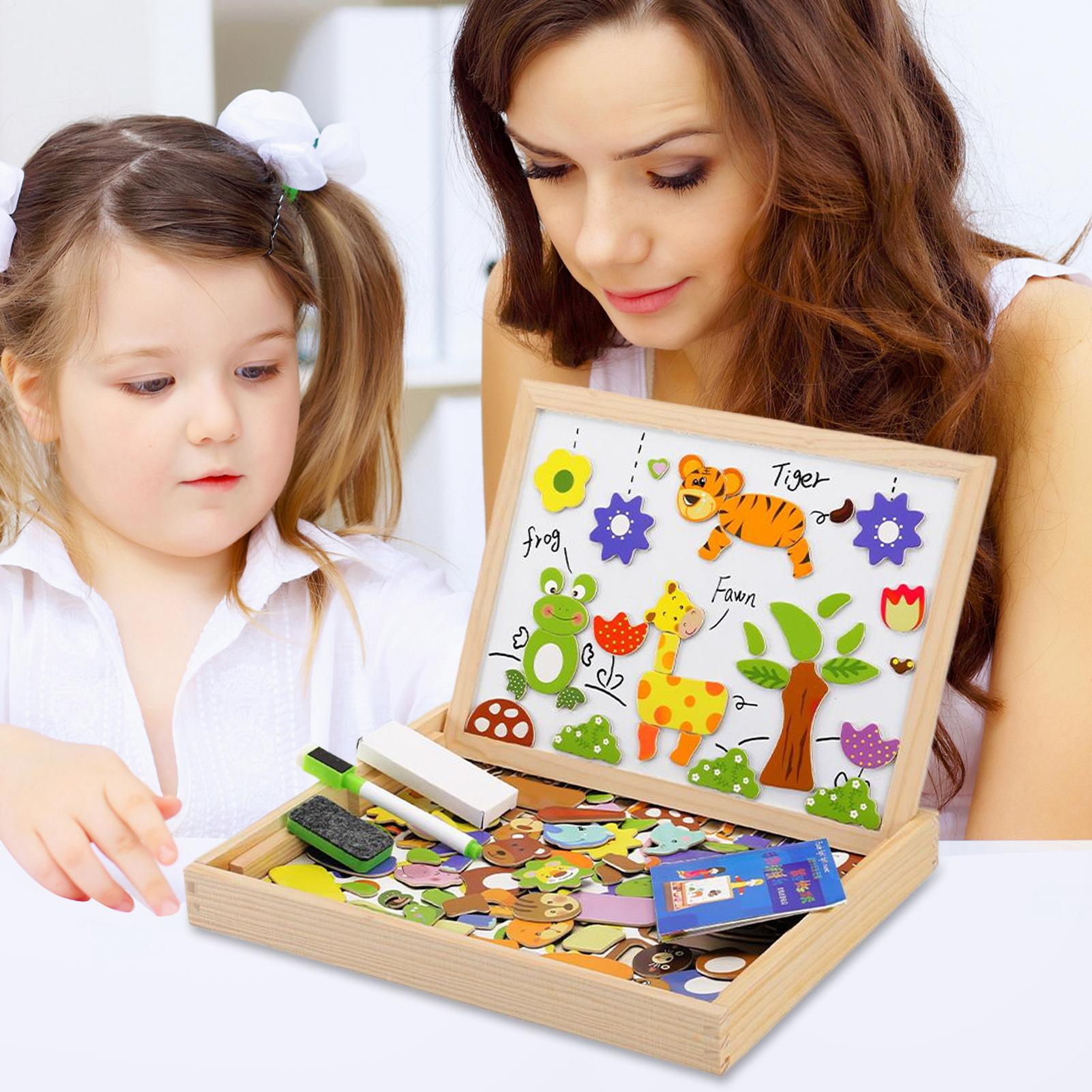 Çocuklar manyetik tahta ahşap  - Magnetic Drawing Board incelemesi ve fiyatı