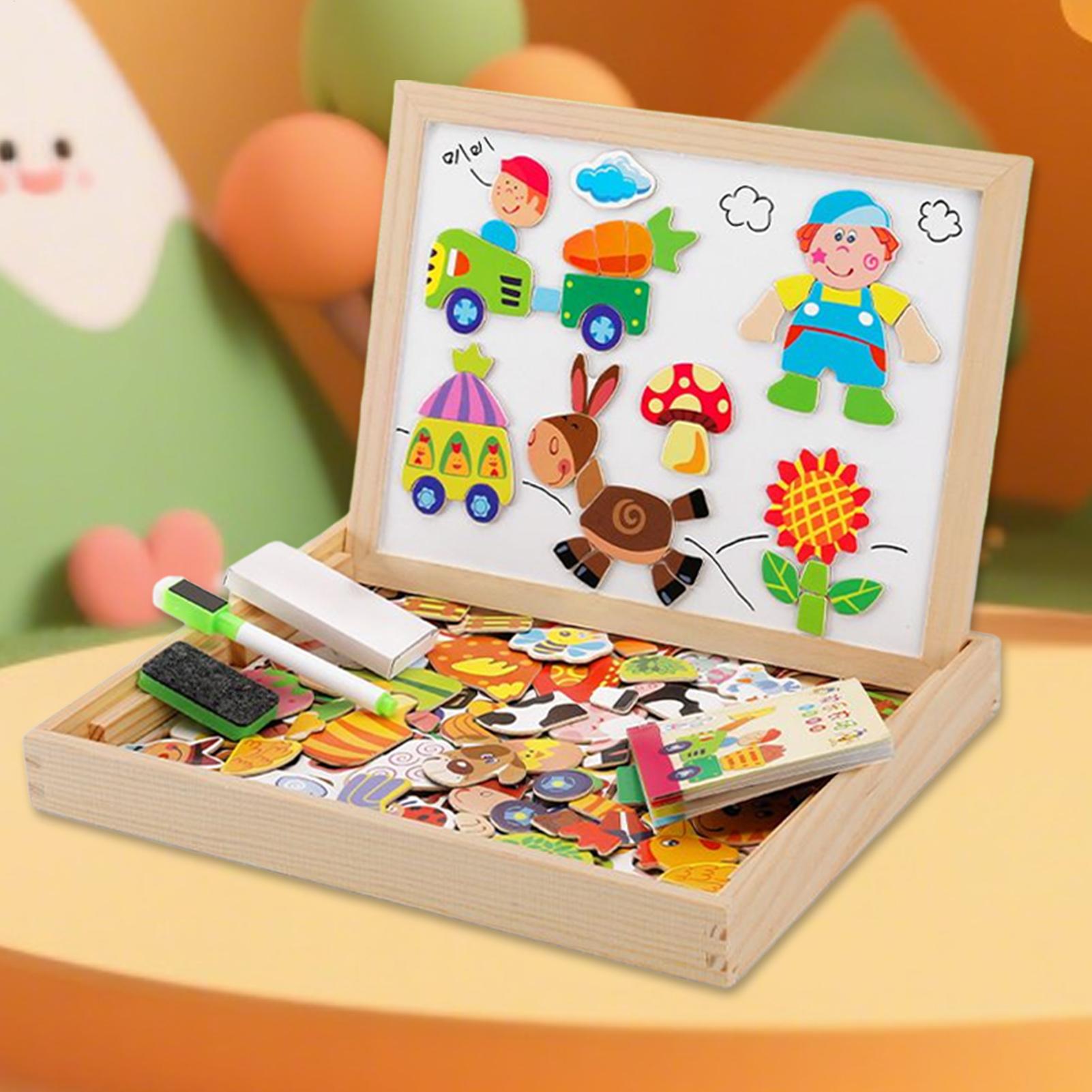 Çocuklar manyetik tahta ahşap  - Magnetic Drawing Board incelemesi ve fiyatı