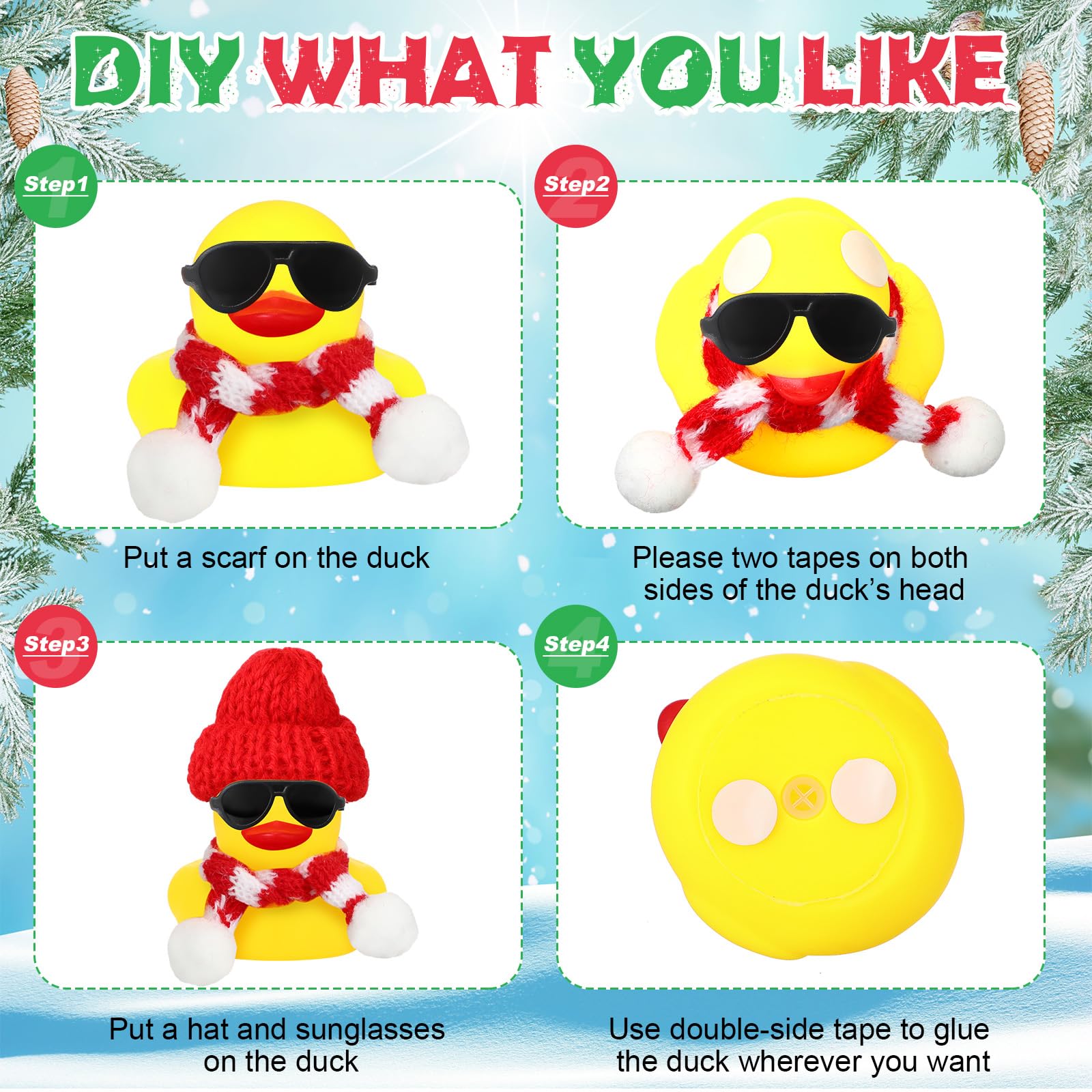 12/24/48 takım noel plastik ör - Rubber Duck Bath incelemesi ve fiyatı