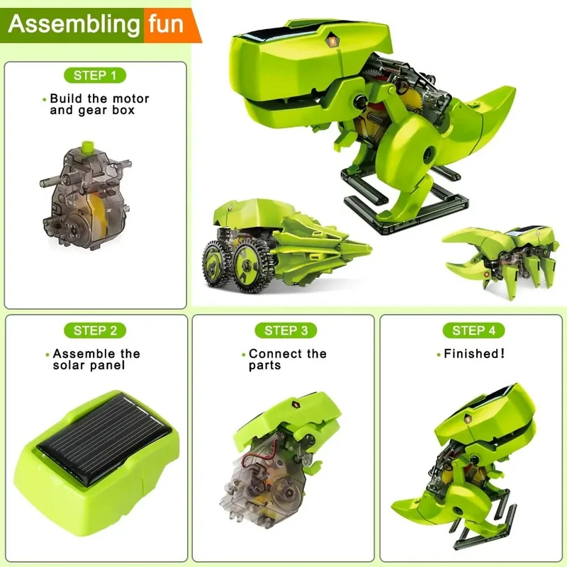 3'ü 1 Arada Güneş Enerjili Rob - Kids Toys Under $10 incelemesi ve fiyatı