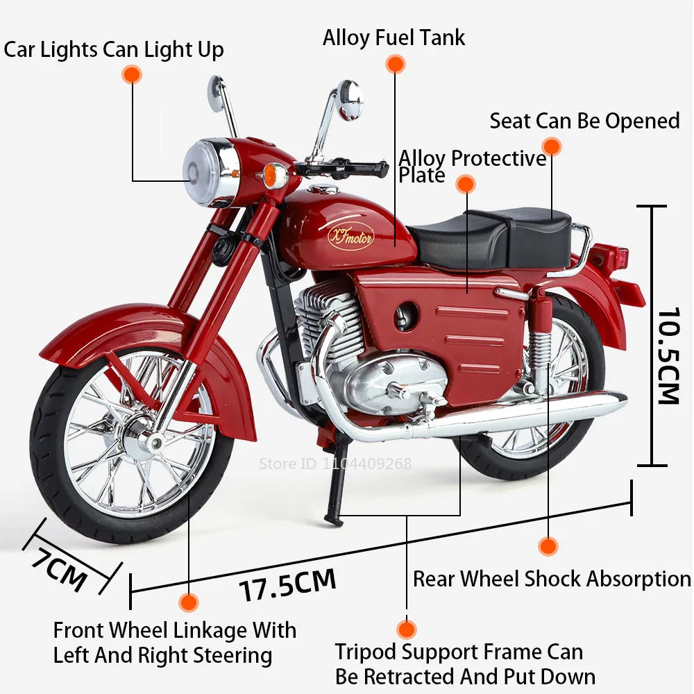1:10 Ölçekli XF250 Motosiklet  - Kids Toys Under $10 incelemesi ve fiyatı